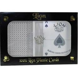 BARAJA DE POKER LION DUO BOX